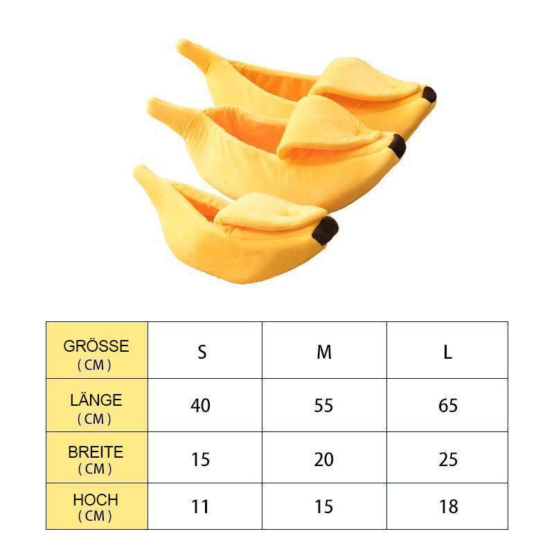 Bananen-Haustierbett