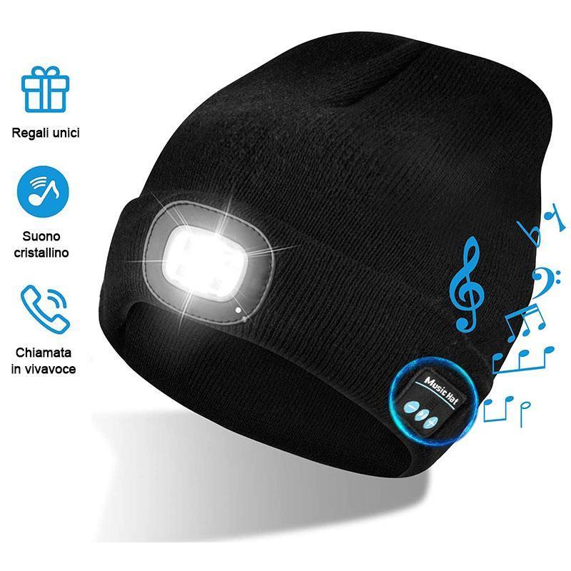 Cappello unisex in velluto leggero con Bluetooth