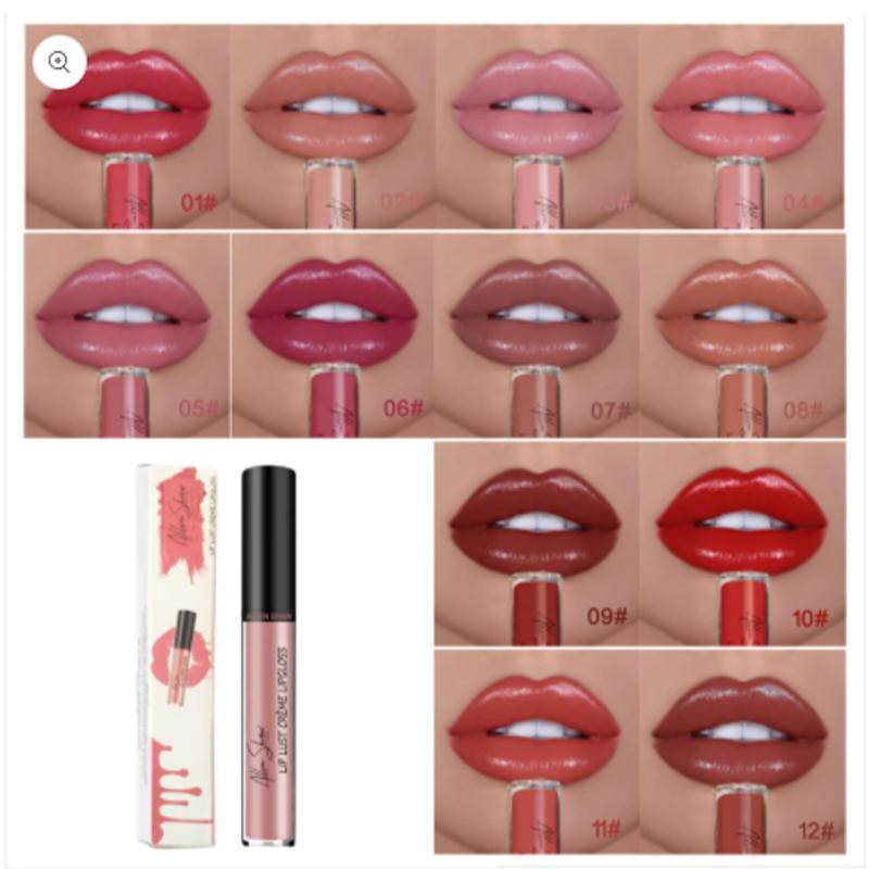 Wasserdichter 12-Farben-Creme-Lippenstift
