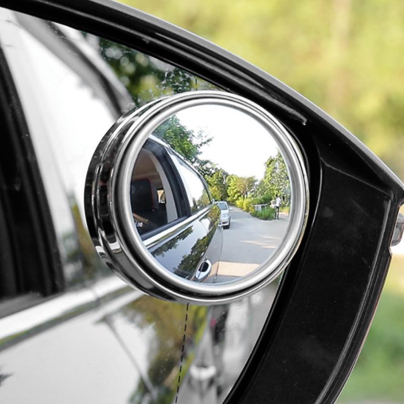 Liten, rund, 360° roterande bilspegel (2 stycken)