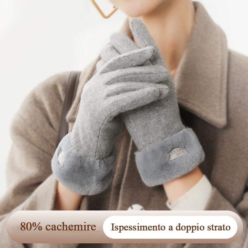 GUANTI INVERNALI DA DONNA IN CASHMERE