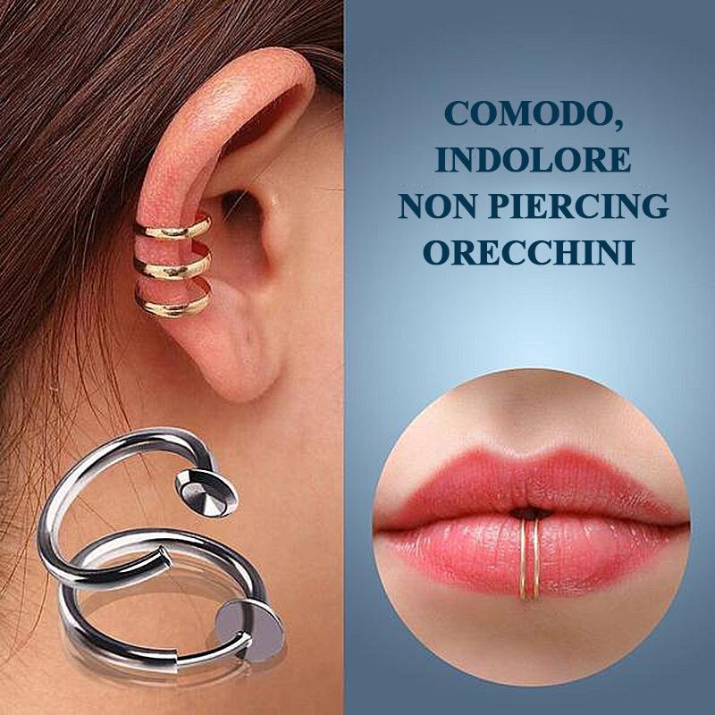 Orecchini A Cerchio Con Setto Non Perforante