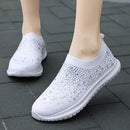 Atmungsaktive Strass-Freizeitschuhe
