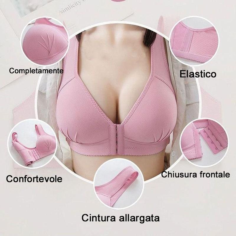 Reggiseno taglia grande con bottoni sul davanti (Spedizione Gratuita)