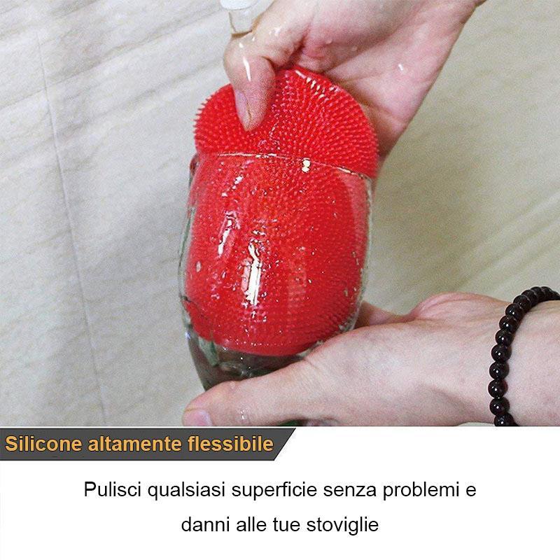 Spazzola in silicone per la pulizia，5PZ