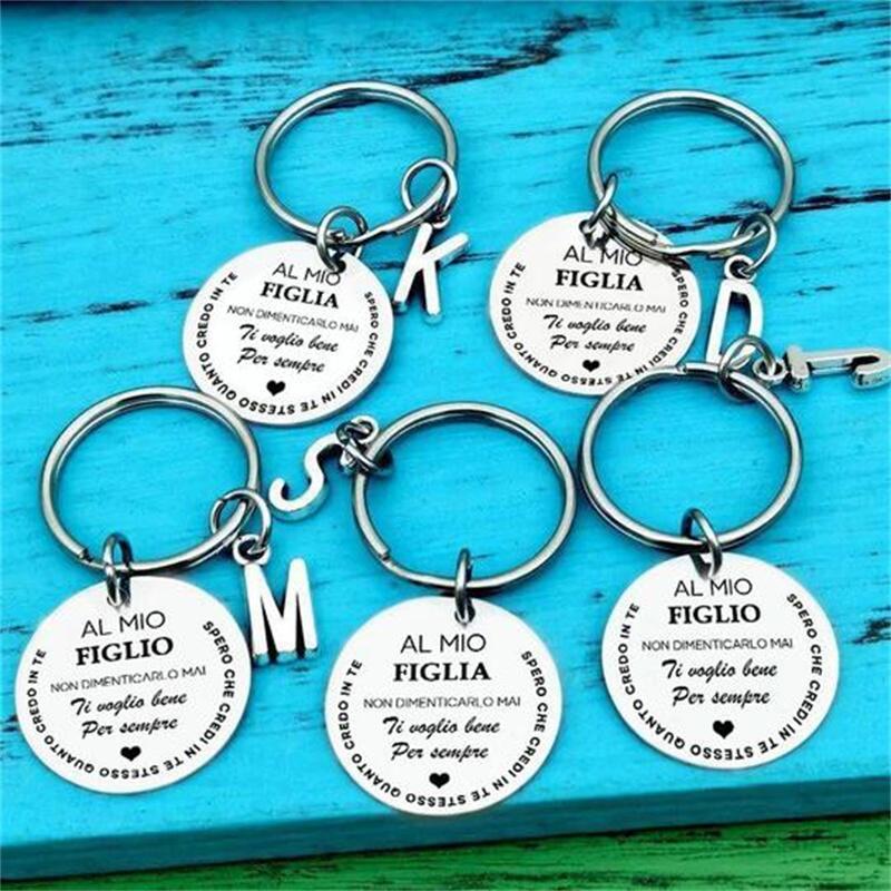 Bellissimo portachiavi con confezione regalo "Per mio figlio e mia figlia"