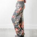Damen Yoga Floral Bedruckte Baggy Hose