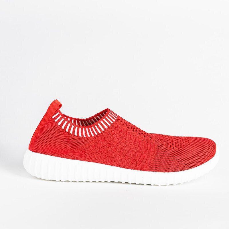 Scarpe da donna comode slip-on a blocchi di colore da donna in maglia