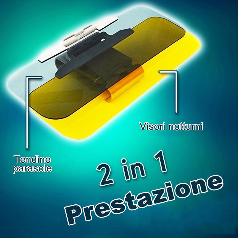 Visiera parabrezza per auto antiriflesso diurna e notturna