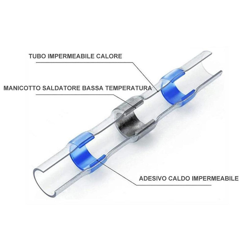 CONNETTORI A FILO PER SALDATURA IMPERMEABILI