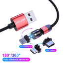 540° drehbares - Datenkabel + 3A Fast Charging