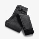 Jeans mit Stretch-Fleece-Futter mit hohem Bund