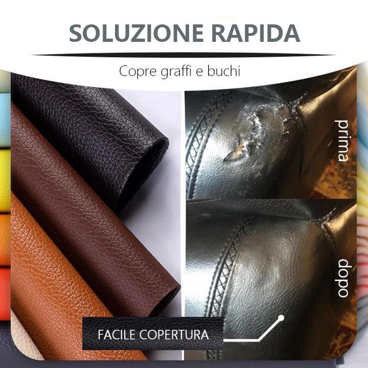 Patch autoadesiva per riparazioni in pelle