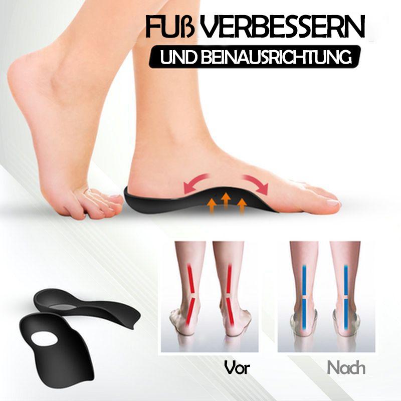 Orthopädische Einlegesohlen für Plattfuß