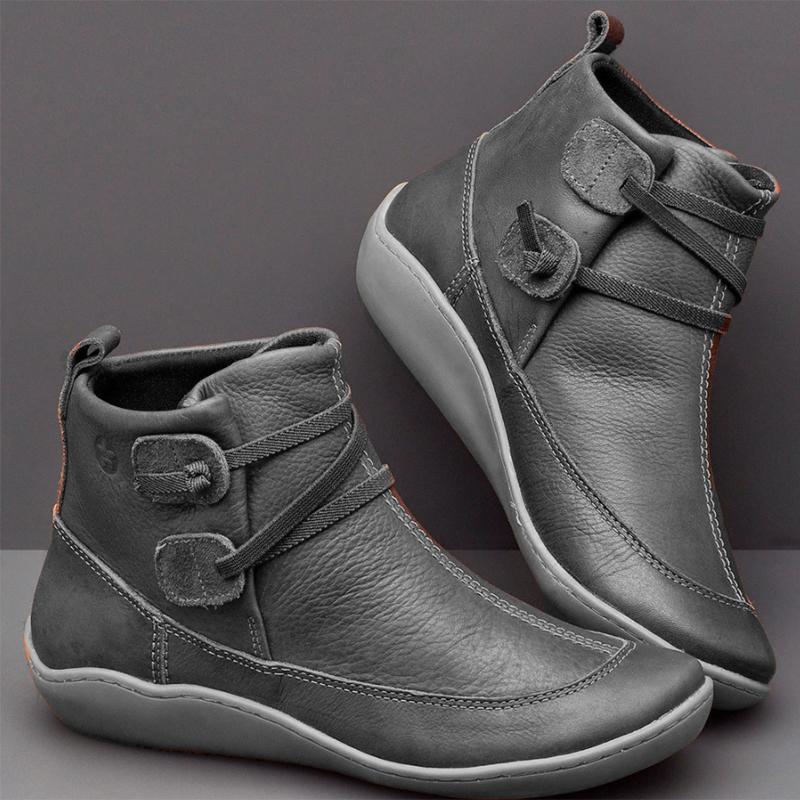 Lässige weiche Lederstiefel
