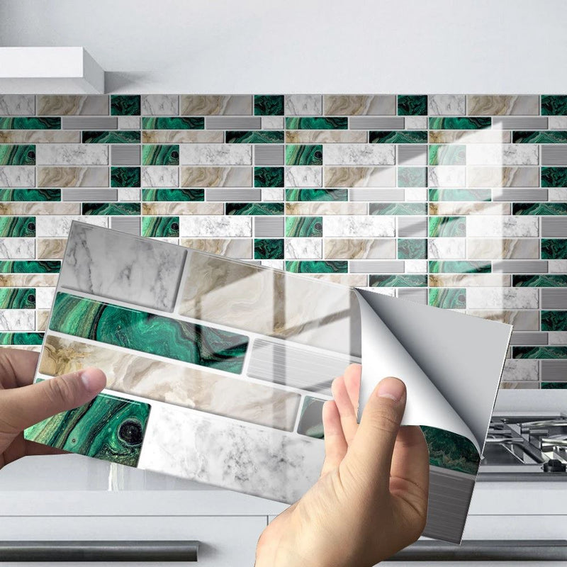 Kreative 3D-Fliesenaufkleber für die Landschaftsgestaltung