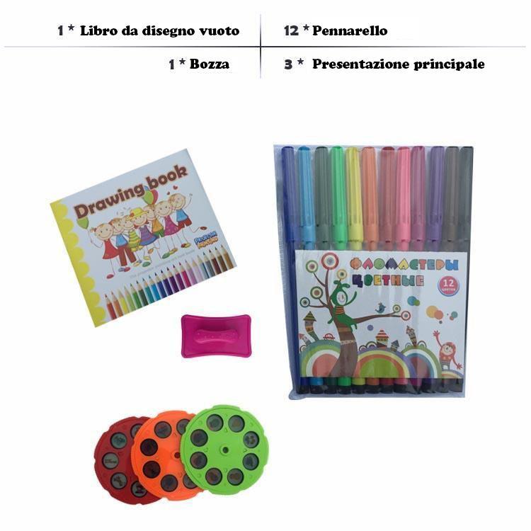 Tavolo da disegno magnetico in plastica per bambini