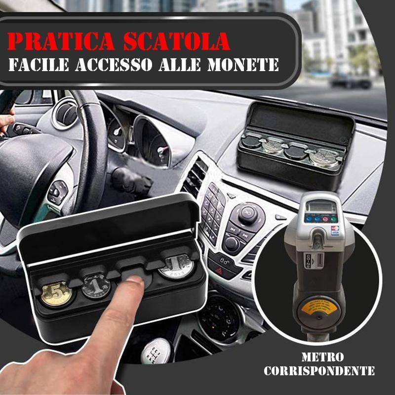 Scatola porta monete premium per auto