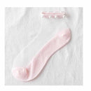 Transparente Socken mit Perlen (3 Paar）