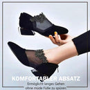 Schwarze Spitzensandalen für Damen