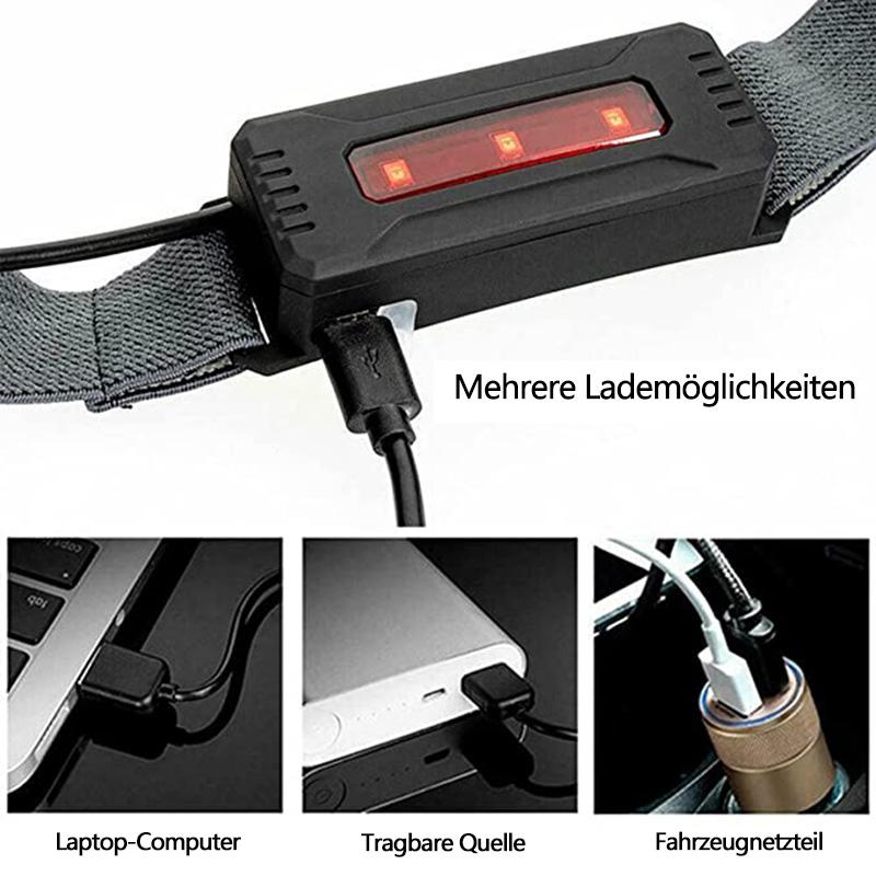 Scheinwerfer mit rotem Warnlicht hinten