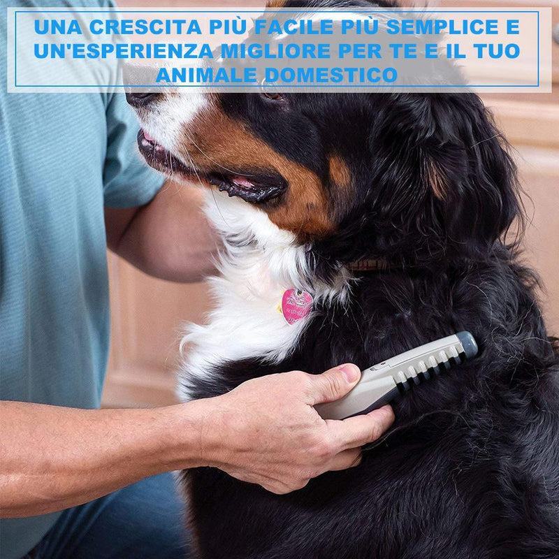 Pettine elettrico per animali domestici annodato