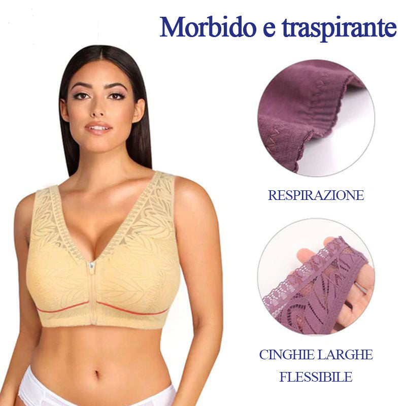 Comodo reggiseno senza fili con chiusura anteriore