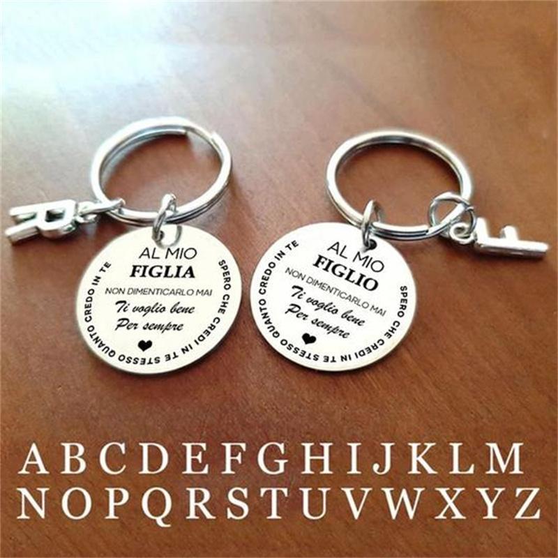 Bellissimo portachiavi con confezione regalo "Per mio figlio e mia figlia"