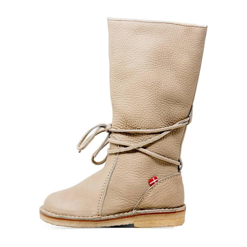 DAMEN LÄSSIGE VINTAGE WINTER SCHNEE LANGE STIEFEL