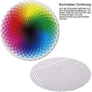 Farbige Regenbogen-Rund Puzzles Mit Farbverlauf