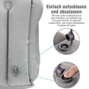 Aufblasbare Reisekissen, tragbare Beflockung Nackenkissen mit Tragetasche - hallohaus