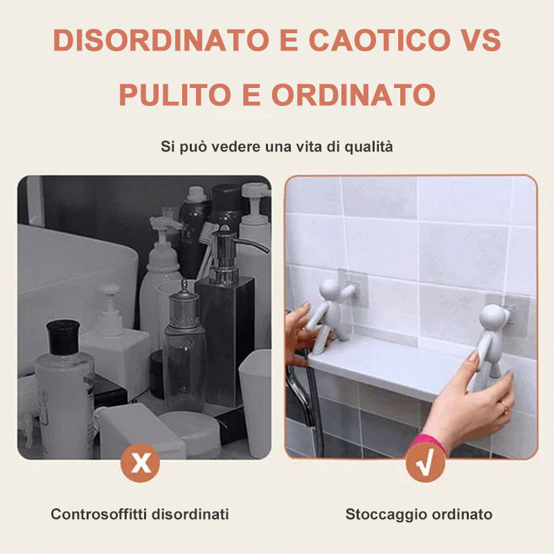 Scaffale per la cucina del bagno