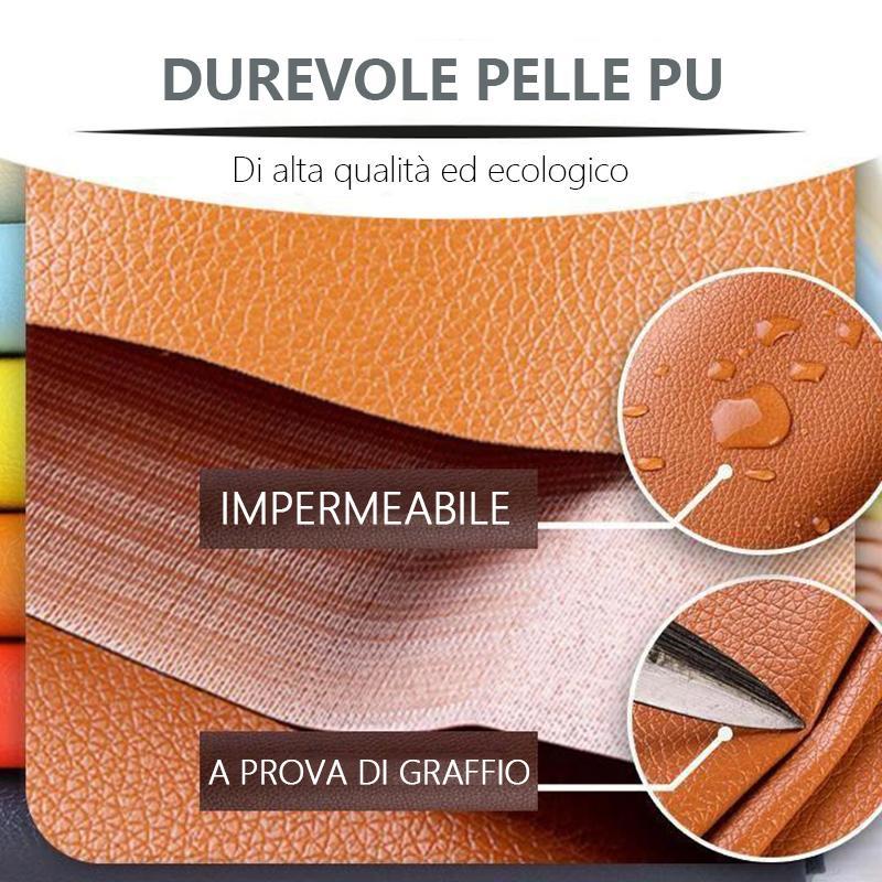 Patch autoadesiva per riparazioni in pelle