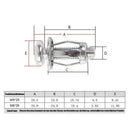 Jack Nuts Auto Metallschrauben Blütenblatt Nüsse mit Schraube