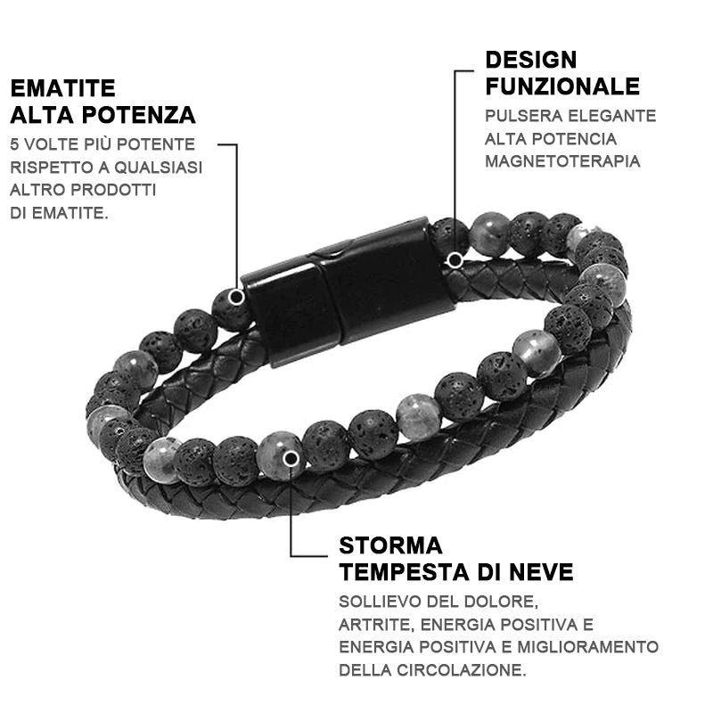 Bracciale di perle per la terapia linfatica