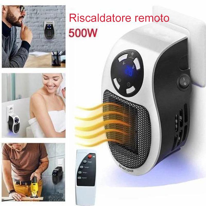 Riscaldatore elettrico con presa a muro