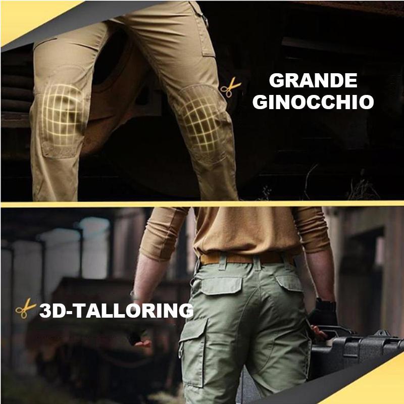 Pantaloni tattici impermeabili da uomo con tasche