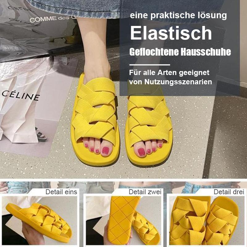 Elastische geflochtene Hausschuhe