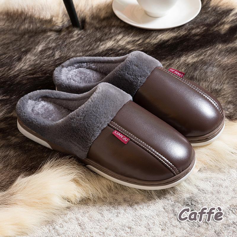 Pantofole in cotone in pelle moda impermeabile antiscivolo