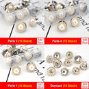 Abnehmbare Hemdknöpfe 10 Stück