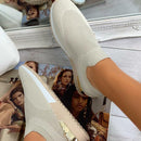 Elegante elastische flache Slip-On-Schuhe