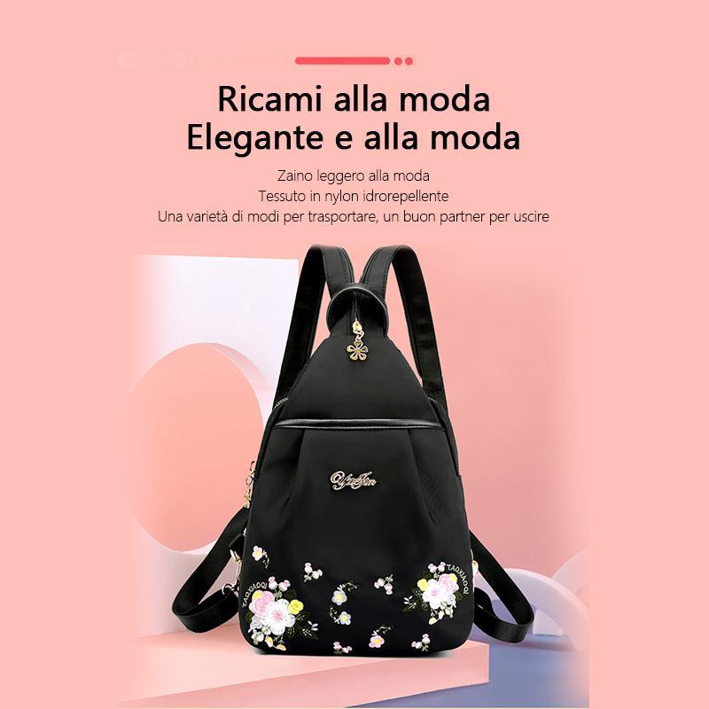 Zaino Alla Moda Ricamato