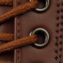 Winter Herren lässig flache Retro Lederstiefel