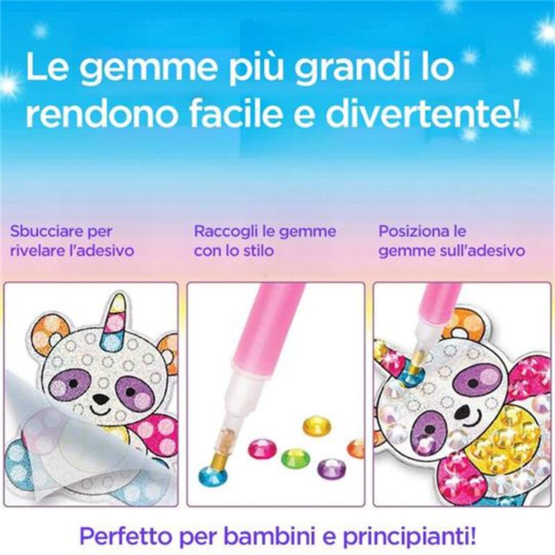 Adesivi per pittura con diamanti grandi gemme per bambini