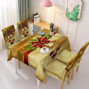 WEIHNACHTSDEKORATION STUHLBEZUG UND TISCHDECKE