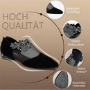 Schwarze Spitzensandalen für Damen