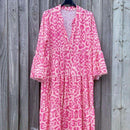 Le Pink Chic Kleid mit Leopardenmuster