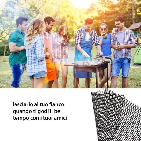 Tappetini per Barbecue, con Rete Antiaderente