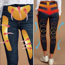 Faux-Denim-Hose für Frauen