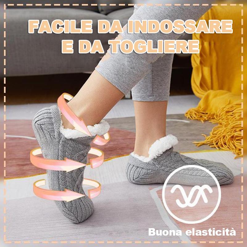 Calze e scarpe imbottite e spesse